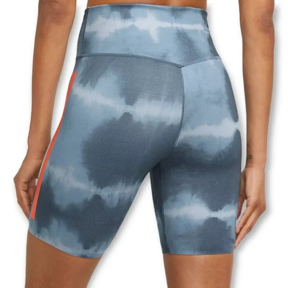 NWT Nike Women's One Luxe Dri-FIT 7" Mid-Rise Printed Training Shorts - Picture 2 of 4